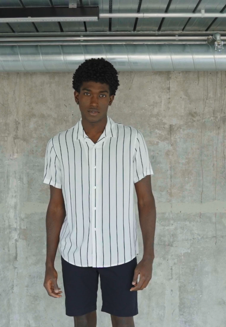 Pier One 2 PACK - Hemd - Black/white 4 Pier One 2 PACK - Hemd - Black/white – Bild 2