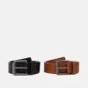 Pier One 2 PACK UNISEX - Gürtel - Black/cognac -Pier One 2f8356d00e94424e9b370f49a86d96f0