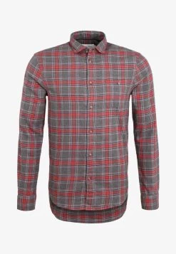 Pier One Hemd - Grey/coral -Pier One 3c54537d480e44568ceab76ddefde4e0