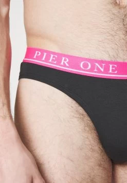 Pier One BRANDED WAISTBAND BRIEFS 3 PACK - Slip - Black 13 Pier One BRANDED WAISTBAND BRIEFS 3 PACK - Slip - Black -Pier One 5e810e5c70554e669daddd4114c5752f