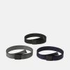 Pier One UNISEX 3 PACK - Gürtel - Black/dark Blue/grey -Pier One 97ebfc2a701f40fe8dc847f28fcf30e1