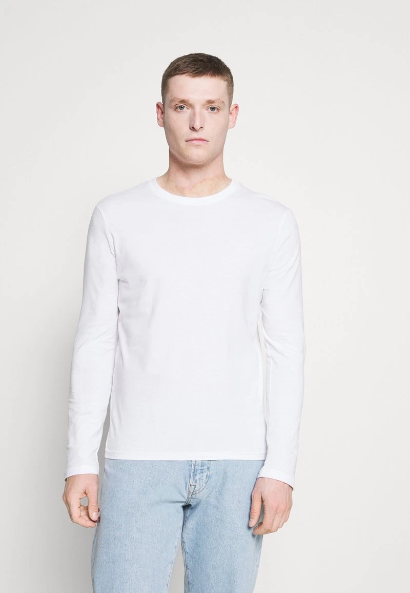 Pier One 5 PACK - Langarmshirt - White/dark Blu/grey 4 Pier One 5 PACK - Langarmshirt - White/dark Blu/grey – Bild 2