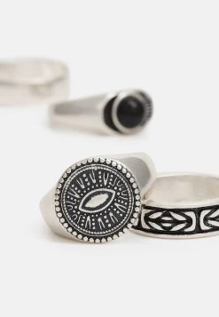 Pier One 5 PACK - Ring - Silver-coloured -Pier One db6a637888e34ec5a4d8dceca3b8fe16
