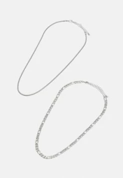 Pier One SET - Halskette - Silver-coloured -Pier One dc536fad5c54433bbebbb500401f9c06