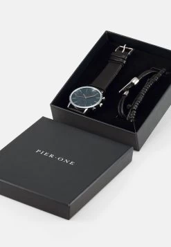 Pier One SET - Uhr - Black -Pier One e3698392312245d48955706d88c064dc