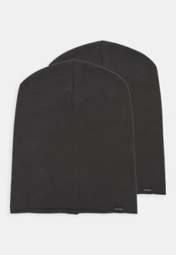 Pier One UNISEX 2 PACK - Mütze - Black/grey -Pier One e50b8580c4fa40d19083df30a9f3b419
