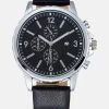 Pier One Uhr - Black/silver-coloured 2 Pier One Uhr - Black/silver-coloured -Pier One e82b9088d16947b1aec20bc8526455b7