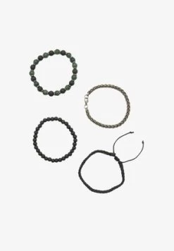 Pier One 5 PACK - Armband - Silver-coloured, Black 13 Pier One 5 PACK - Armband - Silver-coloured, Black -Pier One fa4c68e061e246fbbcc8381fd76aa6cb